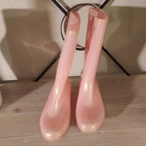 Cat & Jack Kids Pink Rain Boots - Size 3 - Toddler Girls‎ Footwear